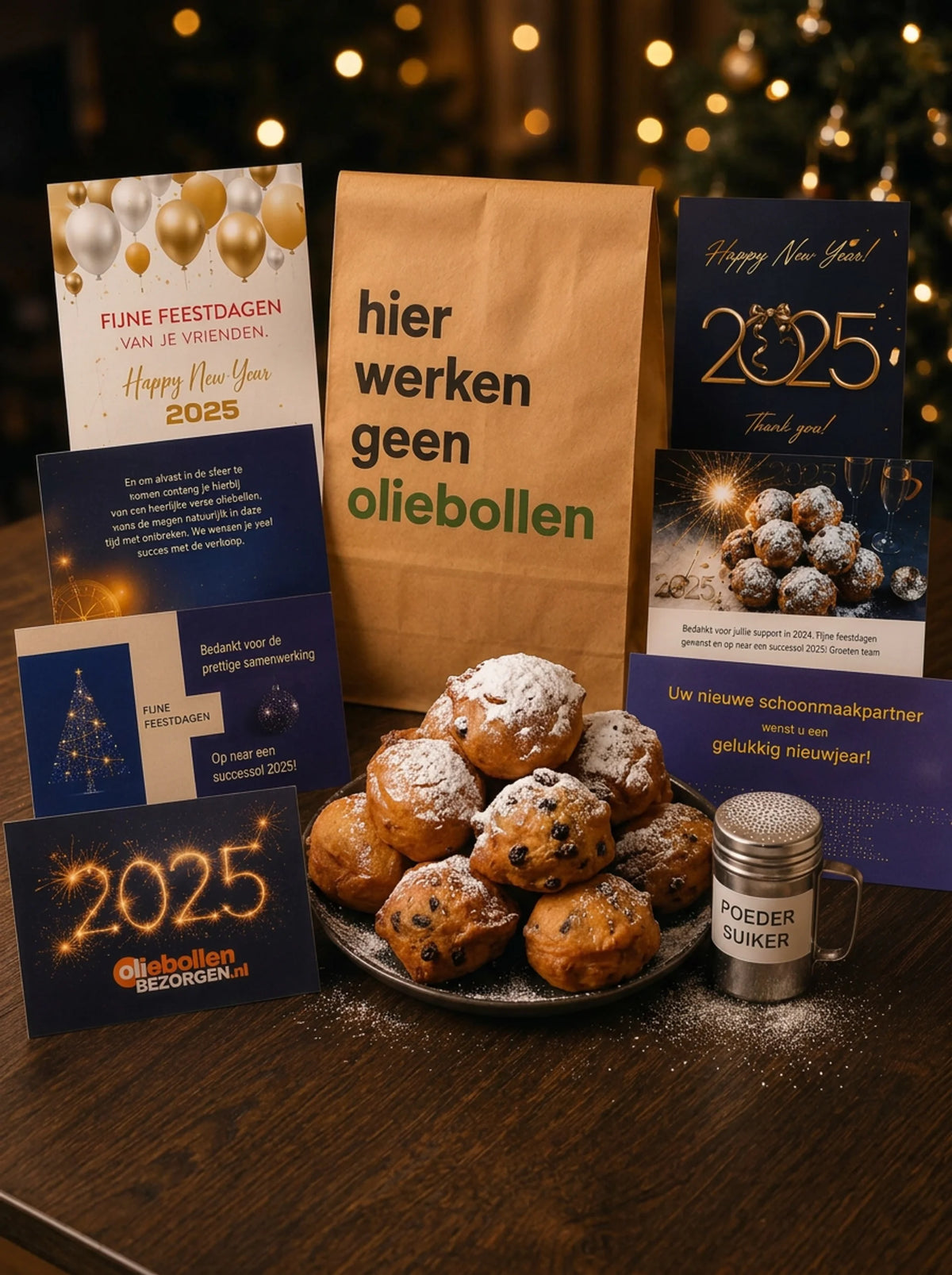 Zakelijke oliebollen - ambachtelijk gebakken
